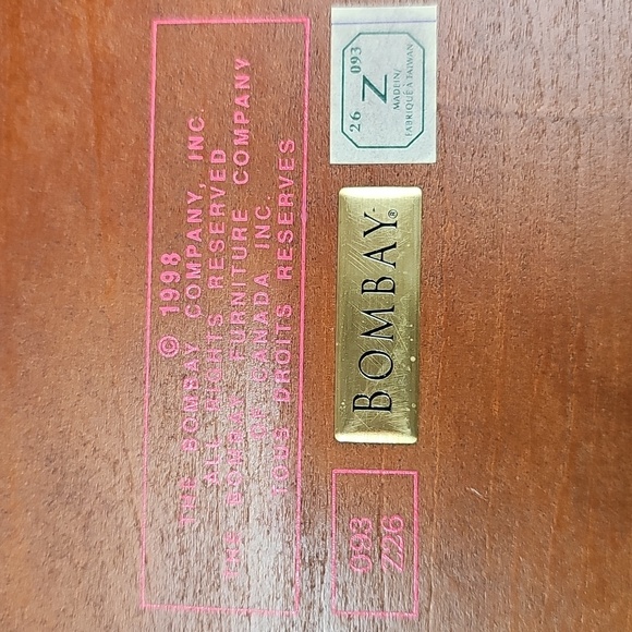 VINTAGE BOMBAY MAHOGANY WOOD VALET ORGANIZER JEWELRY BOX - Picture 12 of 16